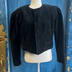 Baumwolle Elegant Black Women's Jacket